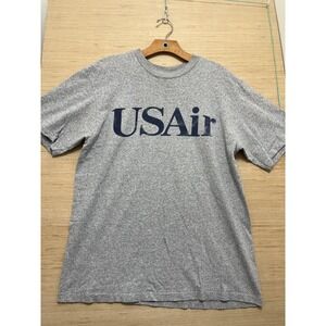 Vintage USAir Shirt Mens Large The Cotton‎ Exchange Airline Tee 90s USA